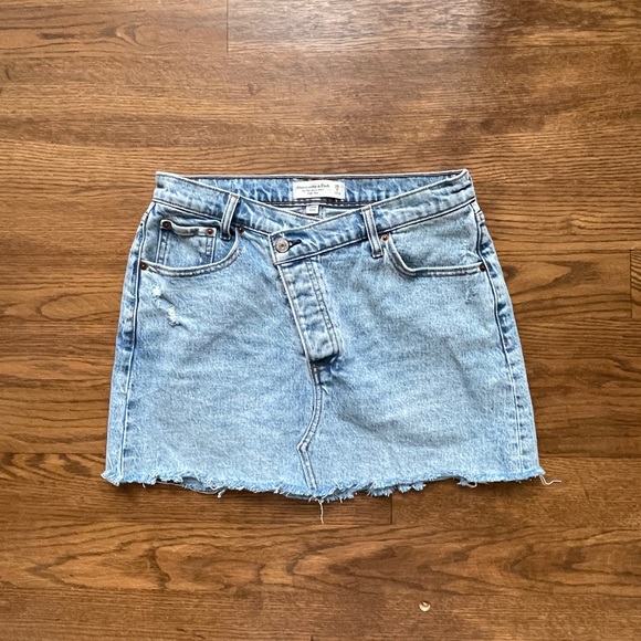 Dresses & Skirts - Abercrombie cross waist denim skirt